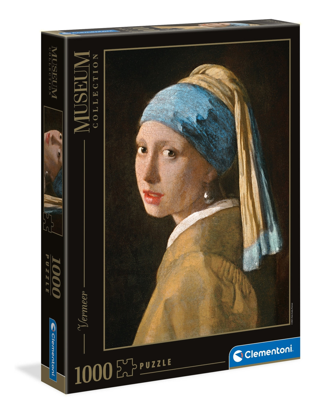 Girl with a Pearl Earring - Vermeer - Museum Collection - 1000 Piece Jigsaw Puzzle - Clementoni