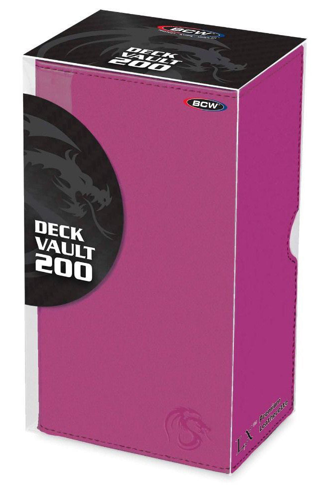 Pink Vault Deck Box - 200ct Std Size - BCW