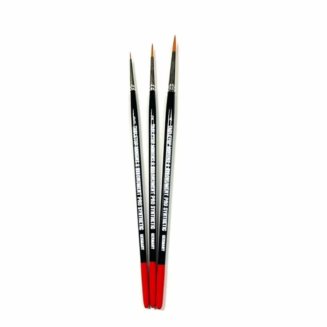 Table Top Minions Artist 3 Brush Set - Pro Synthetic - Monument