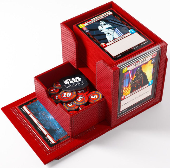 Red - Deck Pod - Star Wars Unlimited - 60+ Deck Box - Gamegenic
