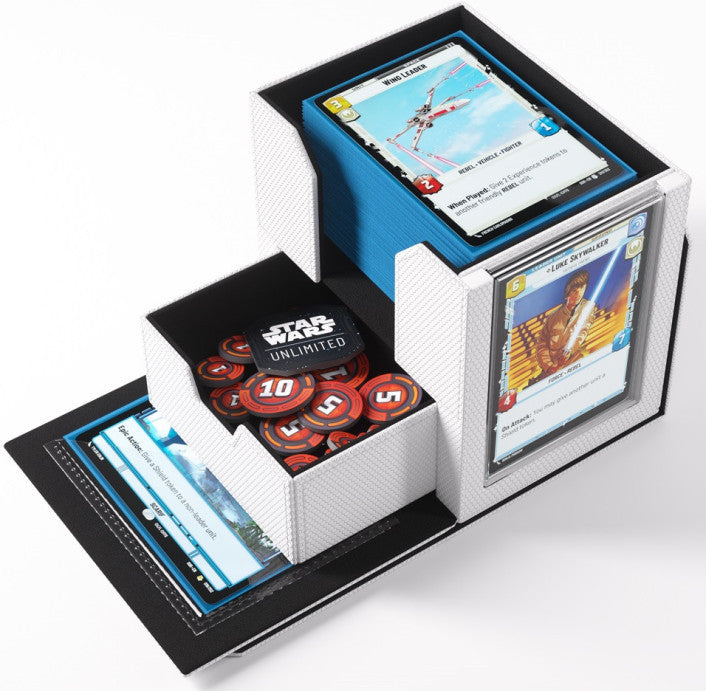 White/Black - Deck Pod - Star Wars Unlimited - 60+ Deck Box - Gamegenic