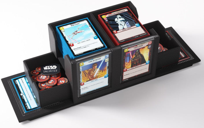Black - Double Deck Pod - Star Wars Unlimited - 120+ Deck Box - Gamegenic