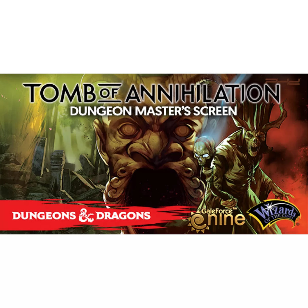 D&D Dungeon Master's Screen Tomb Of Annihilation