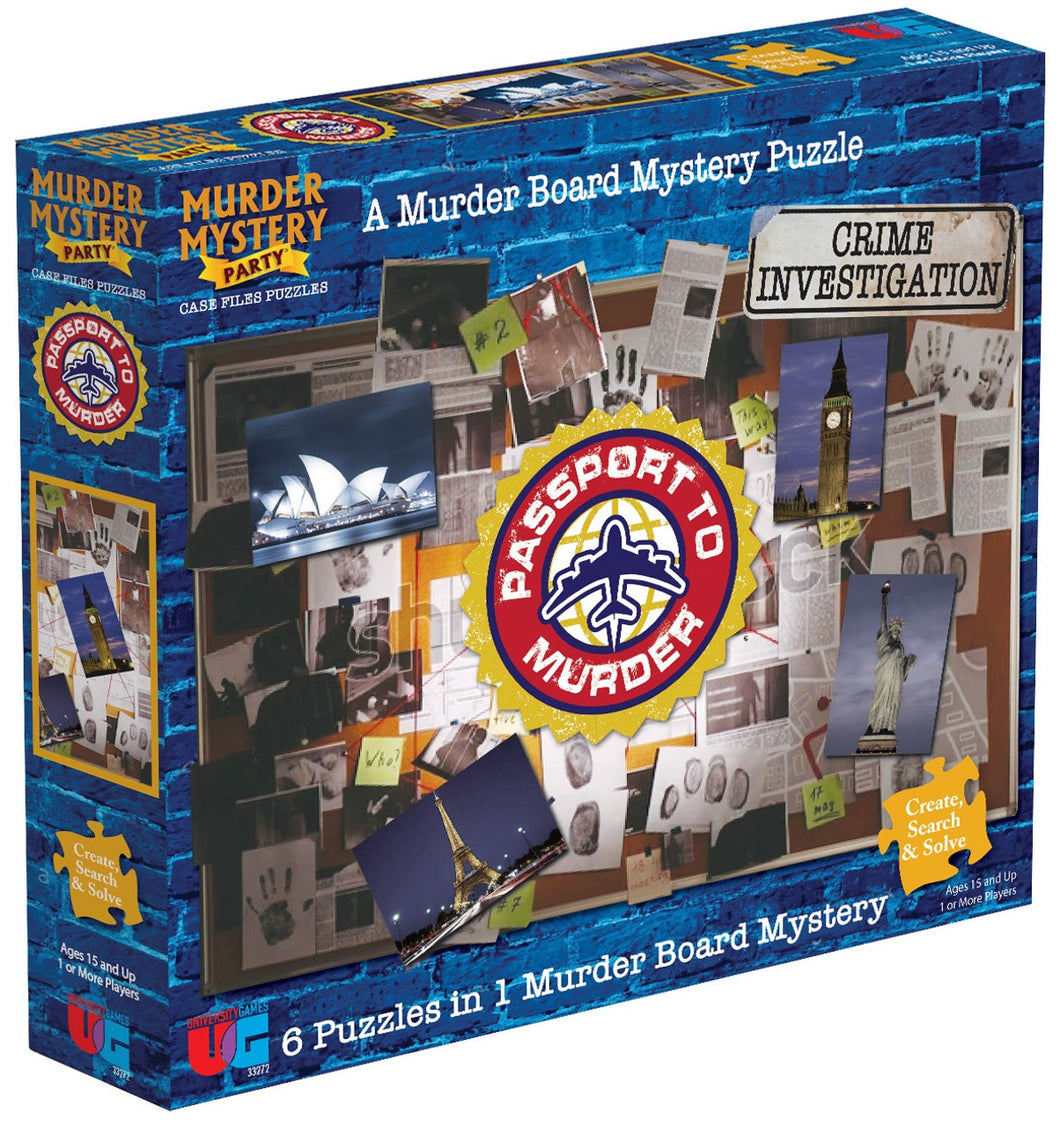 Passport to Murder - Murder Mystery Party - 1000pc Jigsaw Puzzle - UGames