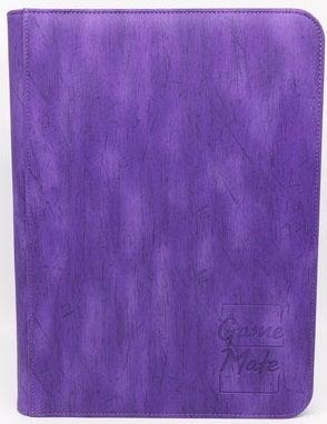 Game Mate Card Binder - Purple, Zippered, 9pkt, Holds 360 Cards - Mega Games Penrith