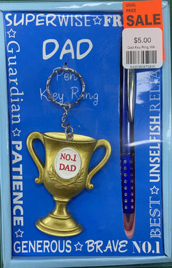 No 1. Dad! Key Ring & Pen Set - Mega Games Penrith