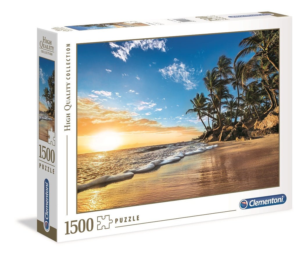 Tropical Sunrise - 1500pc Jigsaw Puzzle - HQ - Clementoni