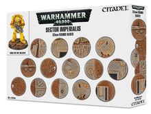 Load image into Gallery viewer, 32mm Round Bases - Sector Imperialis - Warhammer 40,000