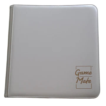 White High-Class - 12pkt Card Binder - Zippered - 528 Cards - Game Mate