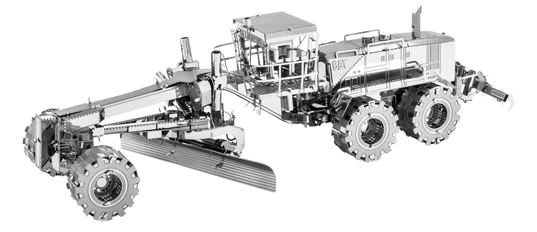 Cat Motor Grader - Metal Earth