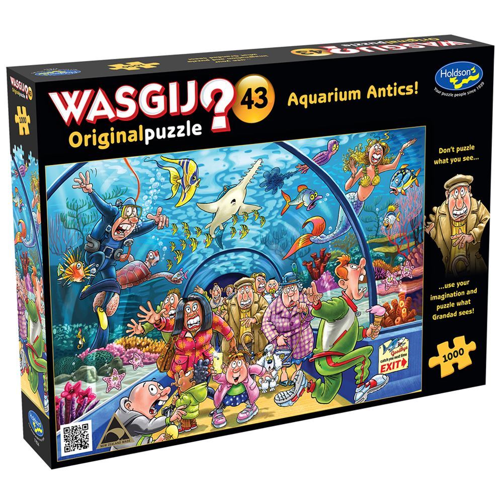 #43 Aquarium Antics - 1000 Piece Jigsaw Puzzle - Wasgij Original - Holdson