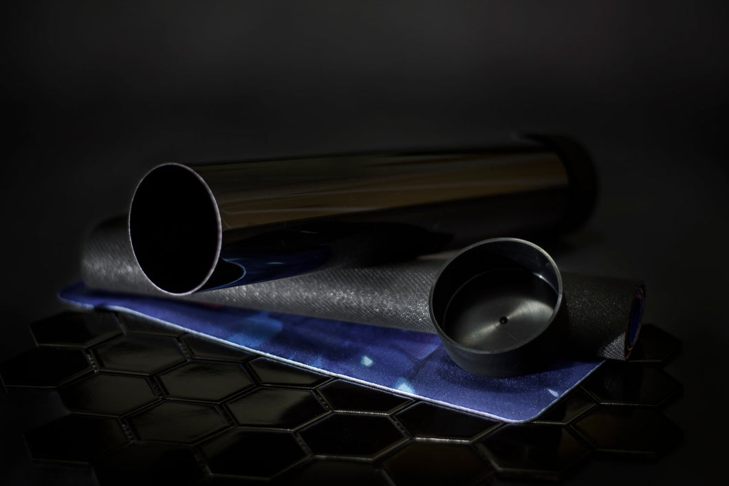 Black Playmat Tube with Black Caps - ACE