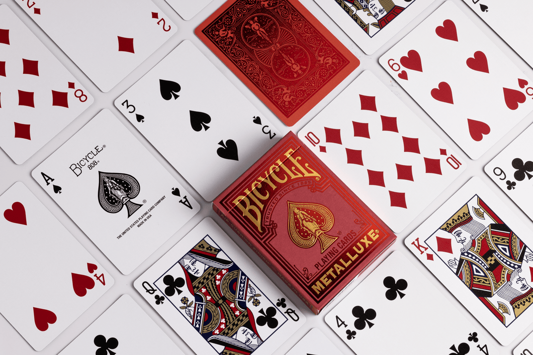 Metalluxe Red - Playing Cards - Bicycle