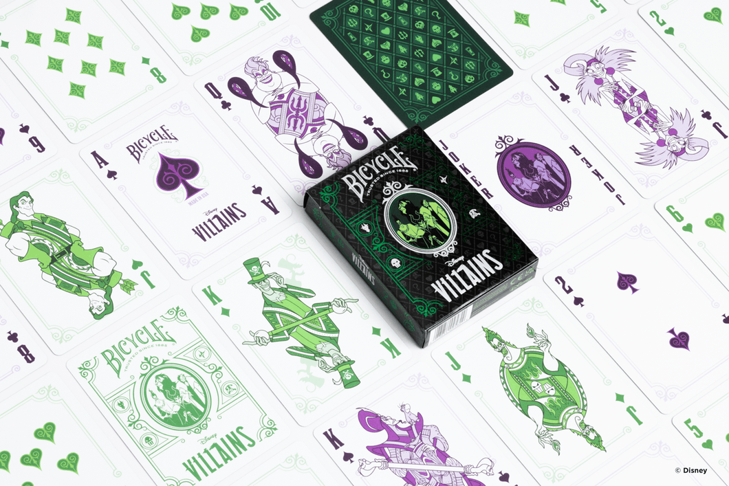 Villains Green - Playing Cards - Bicycle