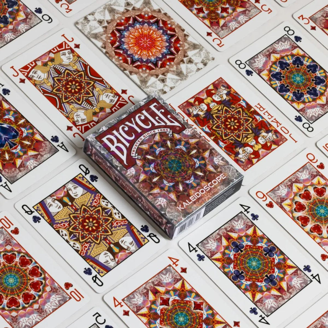 Kaleidoscope Red - Playing Cards - Bicycle