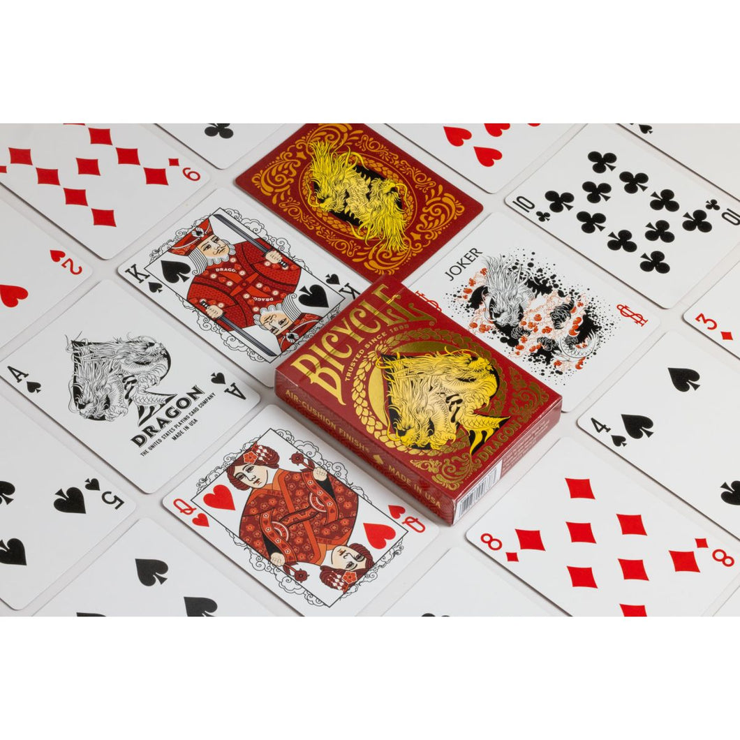 Dragon Red - Playing Cards - Bicycle