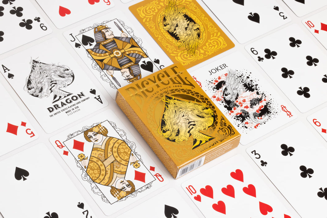 Dragon: Gold - Playing Cards - Bicycle