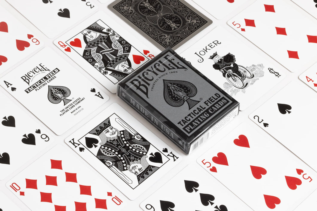 Bicycle Tactical Field: Special Ops Black - Playing Cards - Bicycle