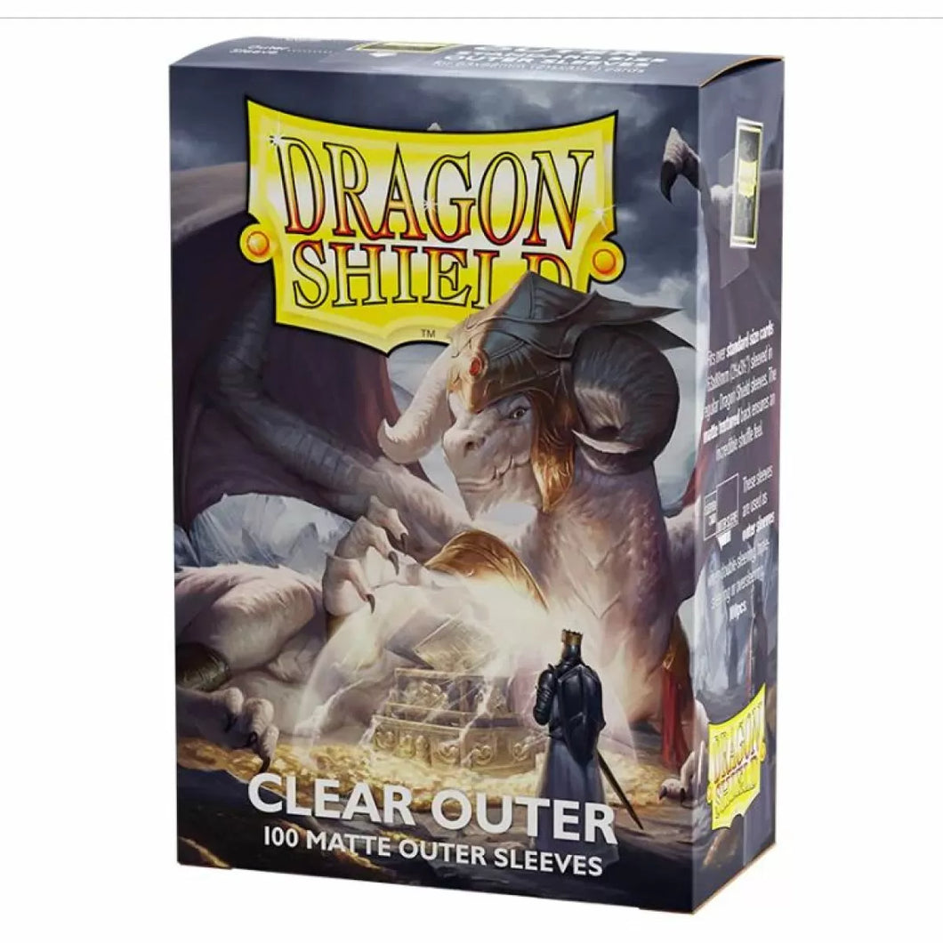 Clear - Matte Outer Sleeves - Standard Size Box 100 - Dragon Shield