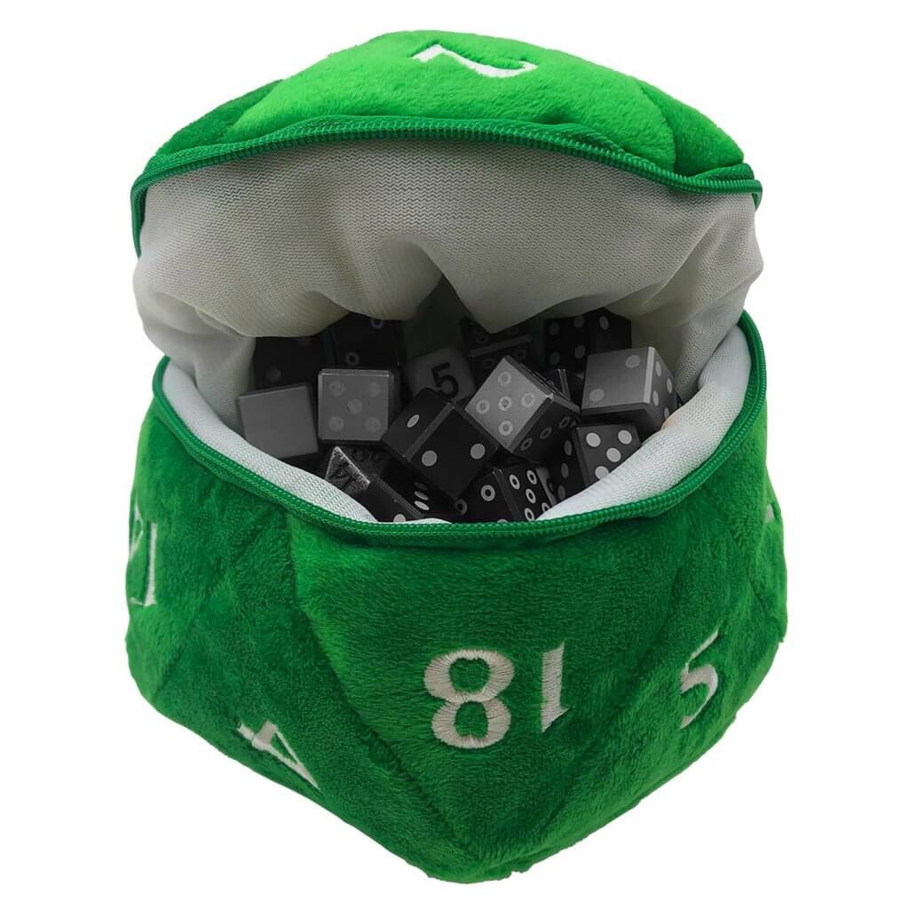 Green D20 Plush Dice Bag - Ultra Pro
