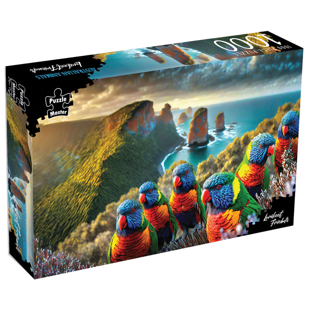 Lorikeet Friends - Australian Animals - 1000pc Jigsaw Puzzle - BMS016986