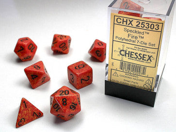 Speckled Fire - Polyhedral Dice Set (7) - Chessex