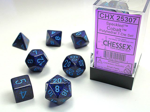 Speckled Cobalt - Polyhedral Dice Set (7) - Chessex
