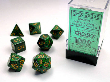 Speckled Golden Recon - Polyhedral Dice Set (7) - Chessex