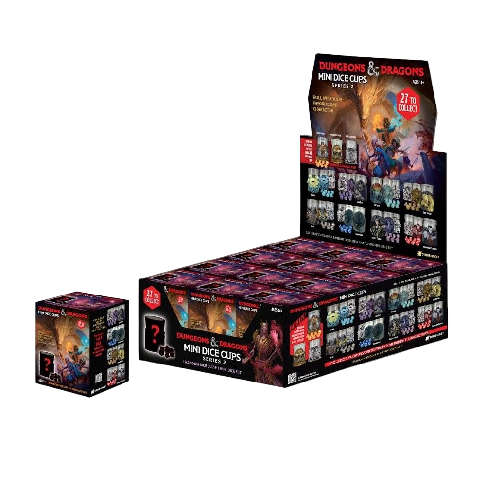 D&D Mini Dice & Cup Blind Box - Series 2 - Sirius Dice