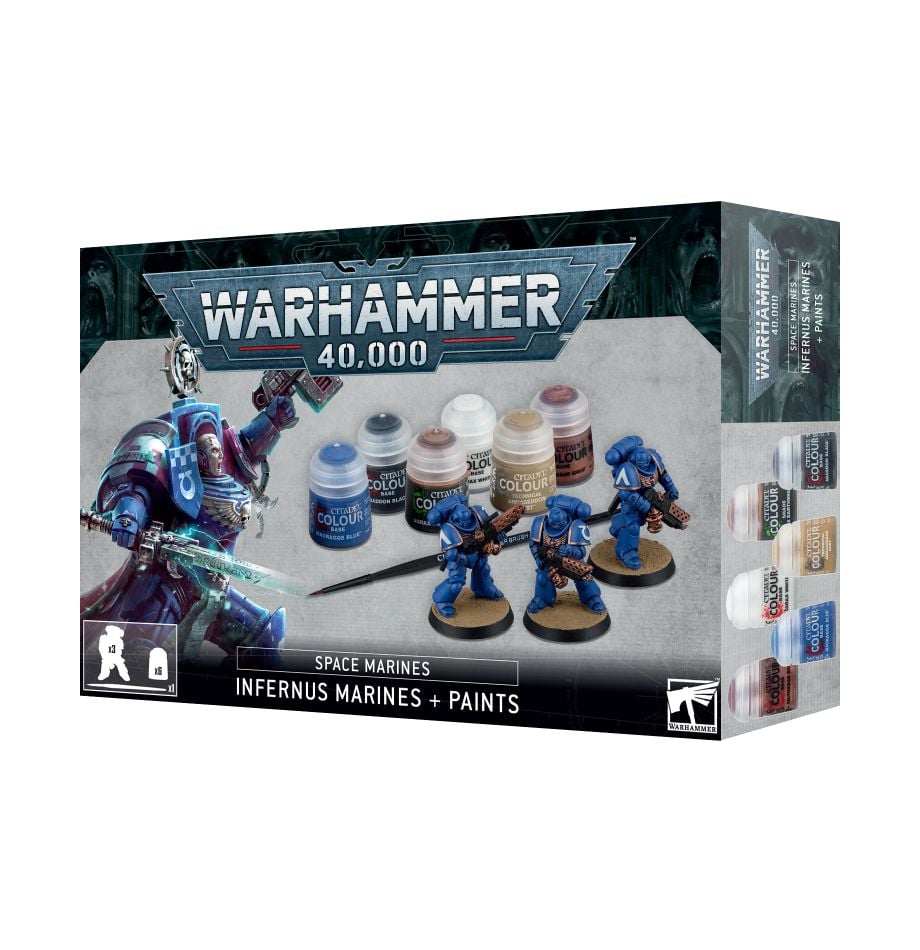 Infernus Marines + Paint Set - Space Marines - Warhammer 40,000