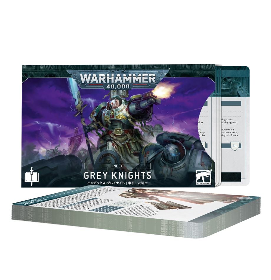 Grey Knights - Space Marines Index Cards - Warhammer 40,000