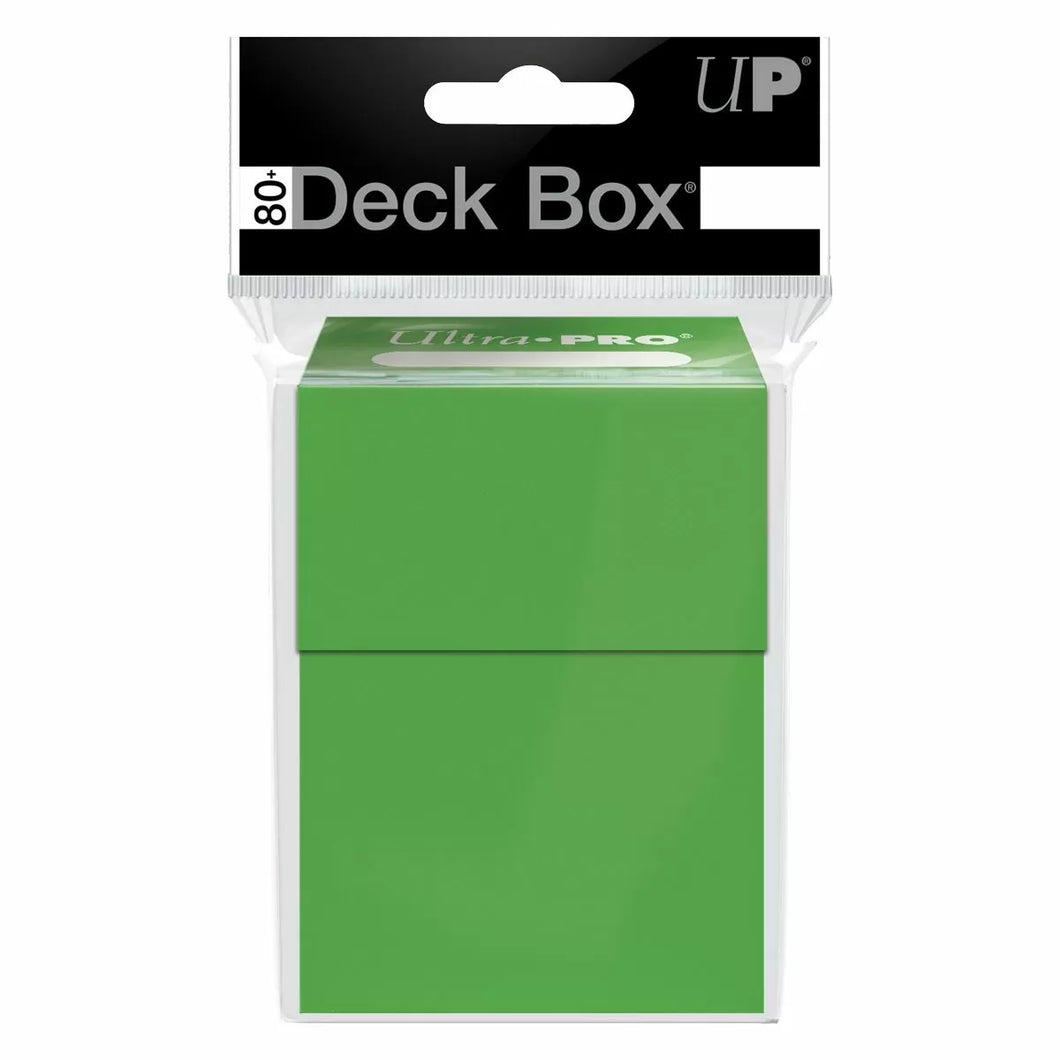 Lime Green Deck Box - 80ct Std Size - Ultra Pro