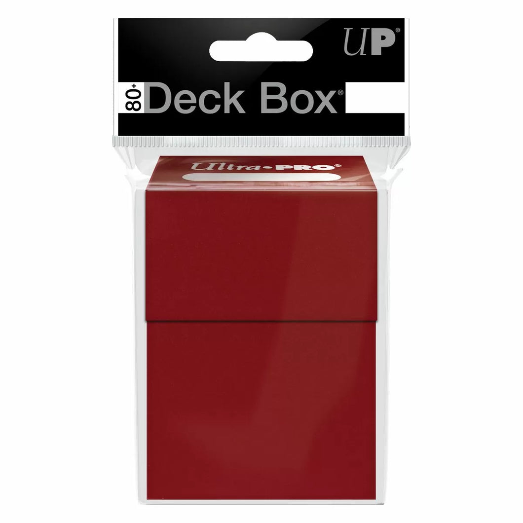 Red Deck Box - 80ct Std Size - Ultra Pro