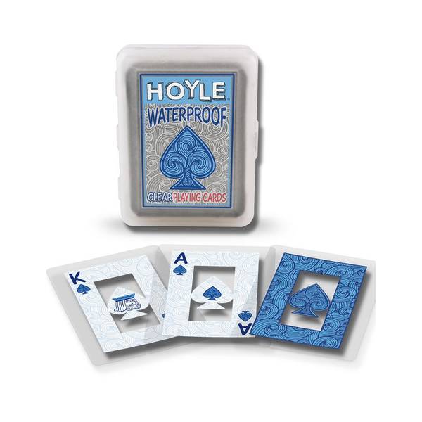 Clear Waterproof Playing Cards - 100% Plastic - Poker Size - Hoyle