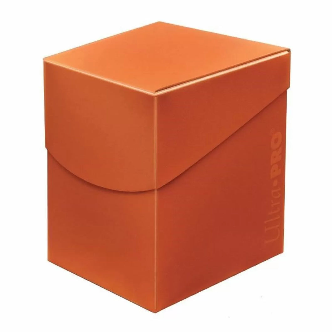 Pumpkin Orange Deck Box - Eclipse PRO 100+ Std Size - Ultra Pro