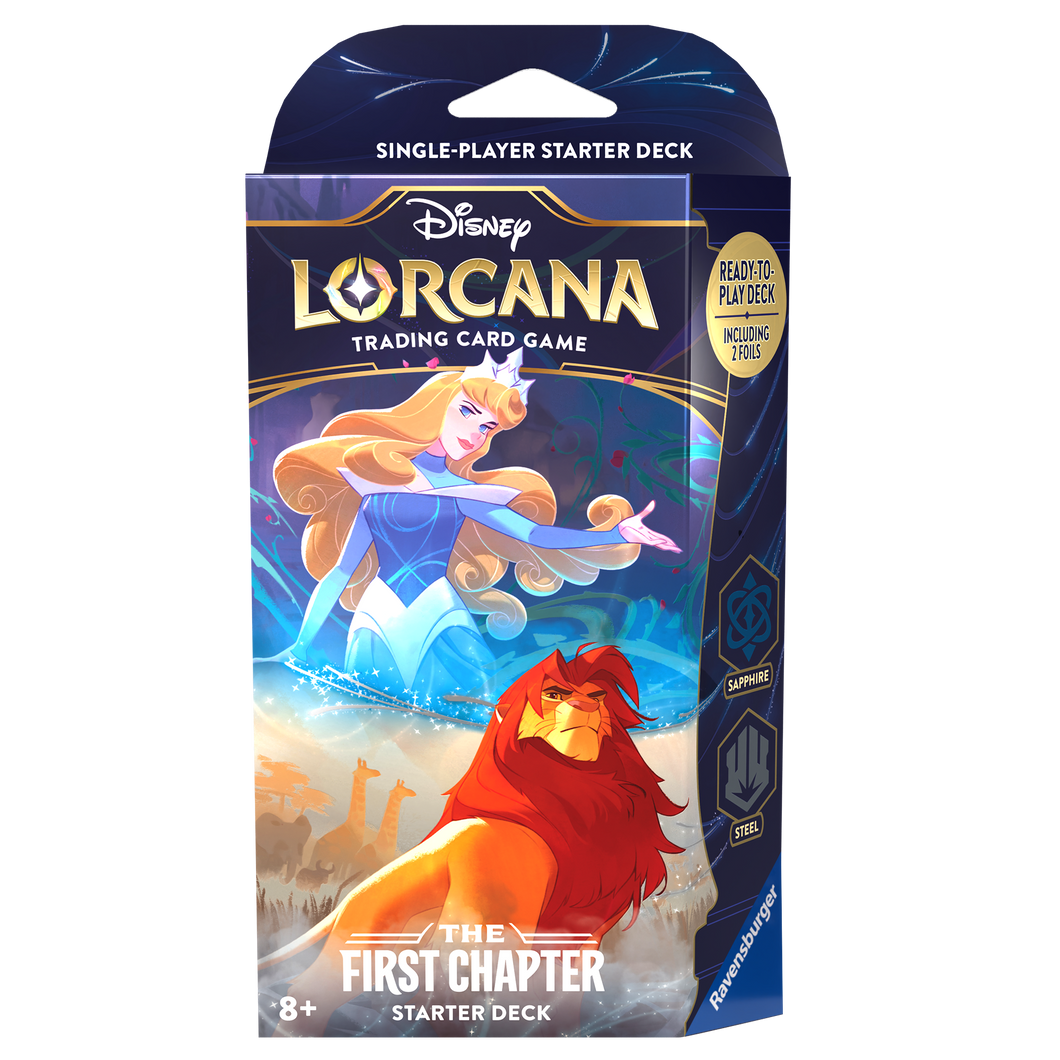 lorcana sapphire and steel starter deck The First Chapter [S1] - Sapphire/Steel - Starter Deck