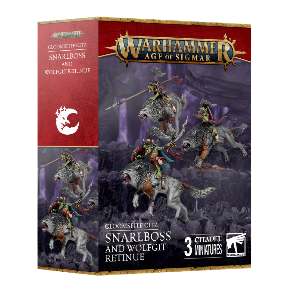 Snarlboss and Wolfgit Retinue - Gloomspite Gitz- Warhammer Age of Sigmar