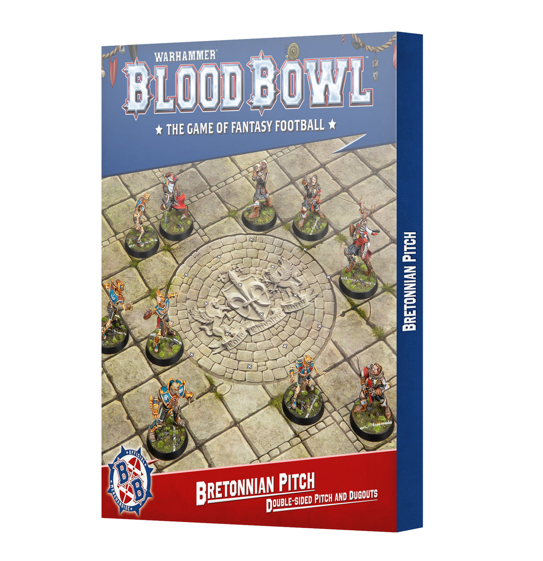 Bretonnian Pitch - Double-sided Pitch and Dugouts - Third Season Edition - Blood Bowl