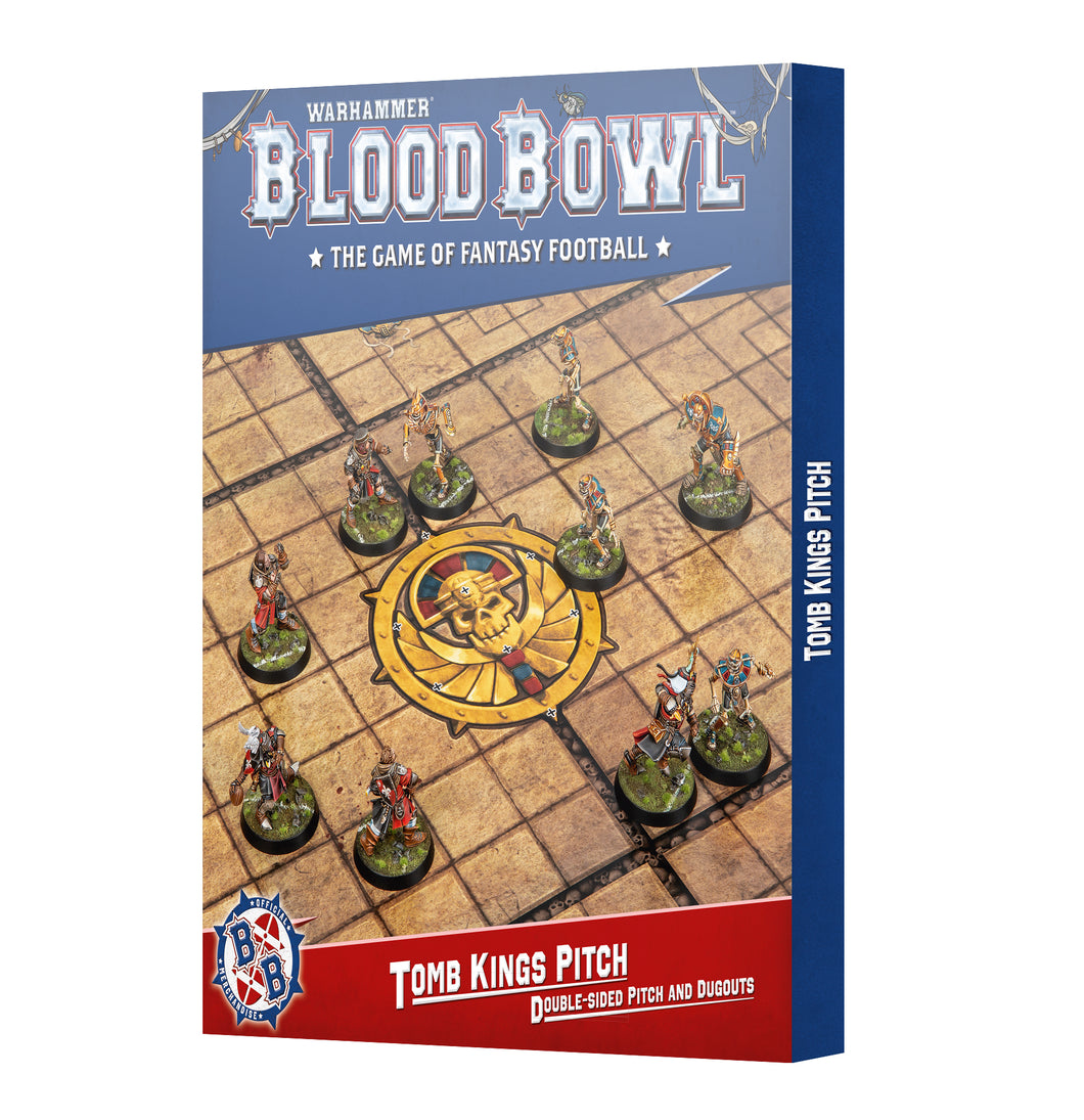 Tomb Kings Pitch - Double-sided Pitch and Dugouts - Third Season Edition - Blood Bowl
