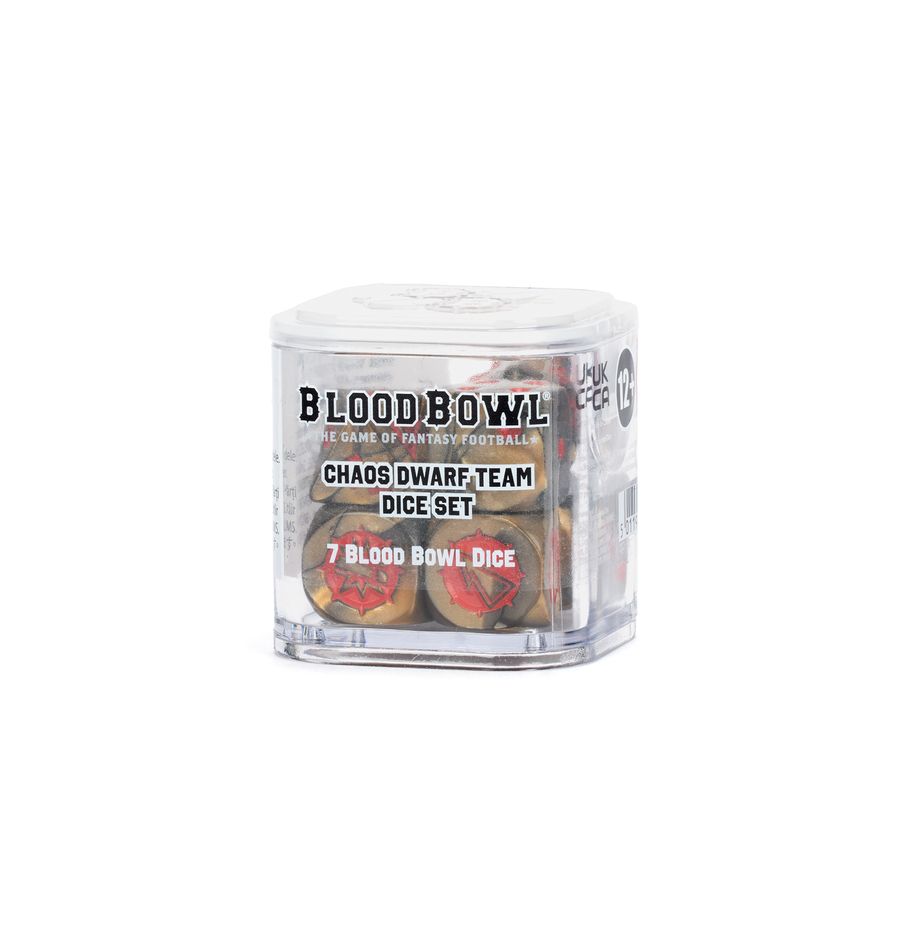 Chaos Dwarf Dice set - Blood Bowl