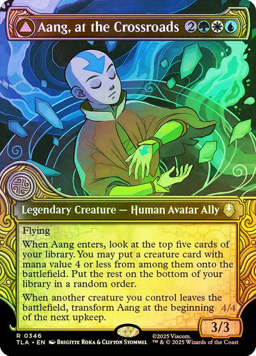 Aang, at the Crossroads // Aang, Destined Savior (Showcase Foil) #0346 M R [TLA]