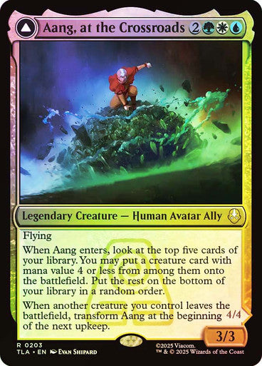 Aang, at the Crossroads // Aang, Destined Savior (Foil) #0203 M R [TLA]