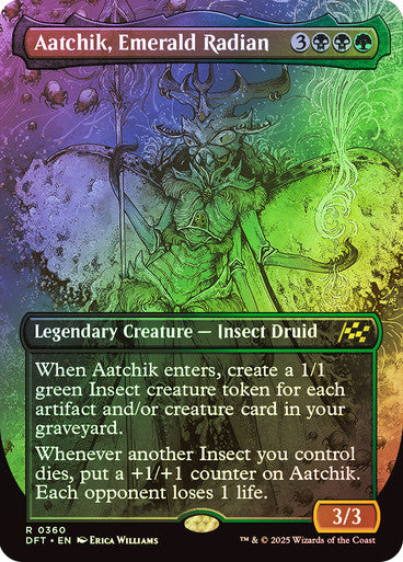 Aatchik, Emerald Radian (Bordless Foil) #0360 M R [DFT]