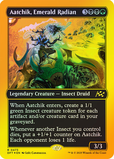 Aatchik, Emerald Radian (First-Place Foil) #0473 M R [DFT]