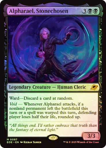 Alpharael, Stonechosen (Foil) #0087 Bk M [EOE]
