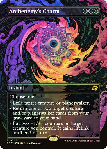 Archenemy's Charm (Borderless Foil) #0307 Bk R [EOE]