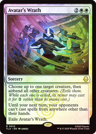 Avatar's Wrath (Foil) #0012 W R [TLA]