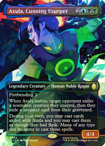 Azula, Cunning Usurper (Borderless Foil) #0303 M R [TLA]