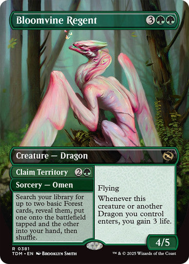 Bloomvine Regent // Claim Territory (Reversible Borderless) #0381 G R [TDM]