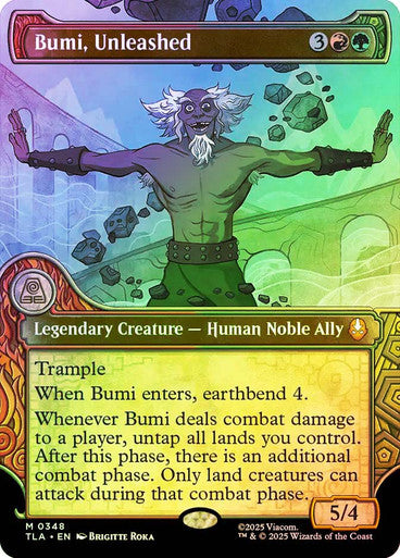 Bumi, Unleashed (Showcase Foil) #0348 M M [TLA]